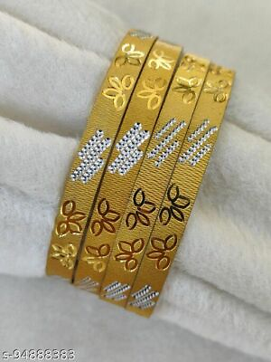 #ad Indian Colorful Bracelet amp; Bangles Set Brass Gold Plated No Stone Free Ship