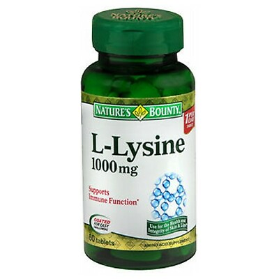 #ad Nature#x27;s Bounty L Lysine 1000 mg 60 tabs By Nature#x27;s Bounty