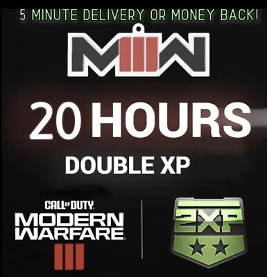 #ad Call Of Duty Modern Warfare 3 III COD MW3 20 Hours Double XP 2XP 🔥 INSTANT 🔥