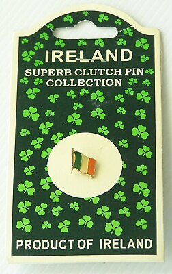 IRISH FLAG IRELAND CLUTCH COLLECTION SOUVENIR LAPEL COAT HAT PIN BROOCH AU $9.84
