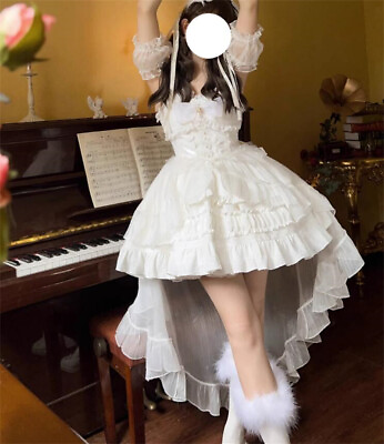 #ad Japanese Women Lolita Sweet High Waist Princess Dress Party Dress