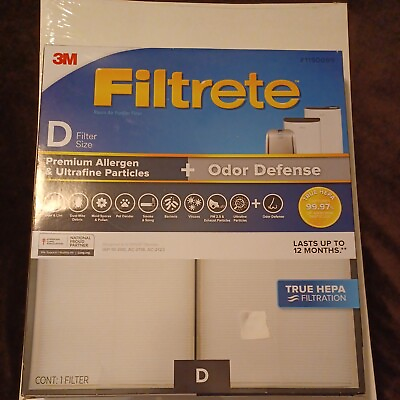 #ad Filtrete Hepa Filter Replacement Size D.