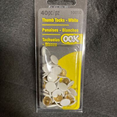 #ad Case Lot 100 40 pack White Thumbtacks
