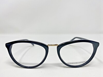 #ad Adrienne Vittadini Eyeglasses Frames 1214 52 19 135 Black Full Rim CT70