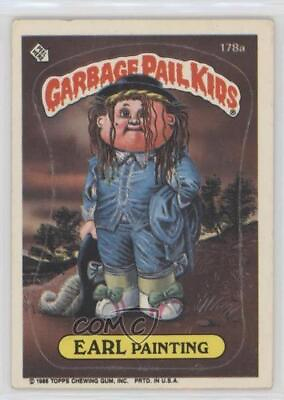 #ad 1986 Topps Garbage Pail Kids Series 5 Earl Painting ear puzzle back 00ah