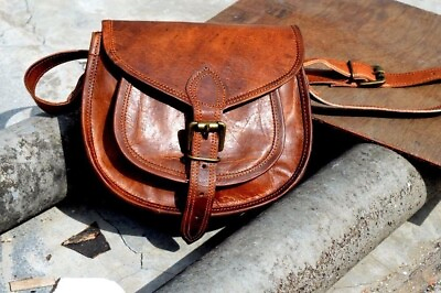 New Classic Leather Satchel Women#x27;s Bag Shoulder Messenger Crossbody Mobile Bag $42.14