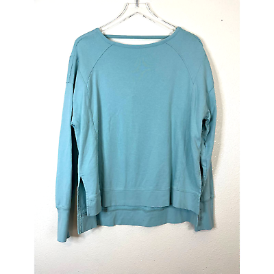 #ad Sweaty Betty After Class Sweatshirt In Algarve Turquoise Pullover Womens Size M