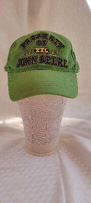 #ad Property of John Deere Ball Hat Cap Embroidered Logo A1
