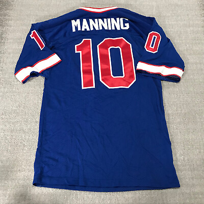 #ad Eli Manning #10 NY Giants Authentic Russell NFL Jersey Men#x27;s 44 Made USA Vintage