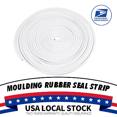 #ad White Car Door Edge Protector 6M U Shape Moulding Rubber Scratch Protector Strip