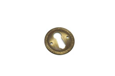 #ad 1quot; Keyhole Cover Plate Escutcheon Furniture Cabinet Brass Key Hole Lock Cover