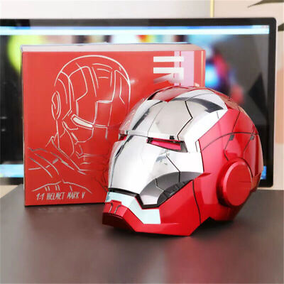 #ad Autoking Iron Man MK5 Helmet 1 1 Scale Voice Control Wearable Halloween Props