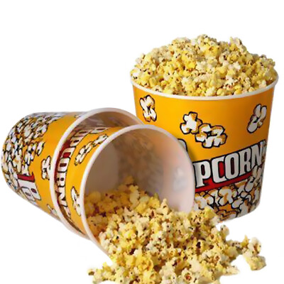 Retro Style Plastic Popcorn Containers Popcorn Boxes Bucket for Movie Night $9.95