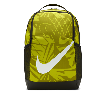 #ad Nike Brasilia Boy#x27;s Kids Black Bright Cactus White 18L Backpack DV6143 011