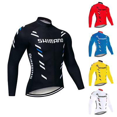 #ad 2024 Men#x27;s Cycling Jersey Long Sleeve Bike Tops Bicycle Shirts Maillots Jacket