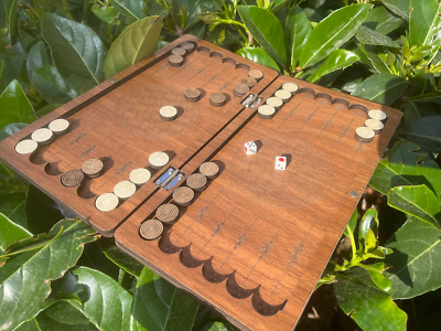 #ad Personalized Backgammon Set w Mini Wooden Backgammon Set Tavla Gift Game Set