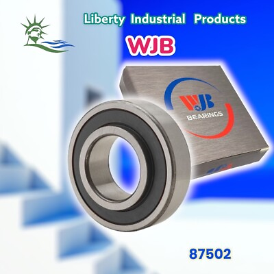 #ad WJB 87502 Ball Bearing 15mm Bore w 1 Felt Seal By Premium Bearing Source