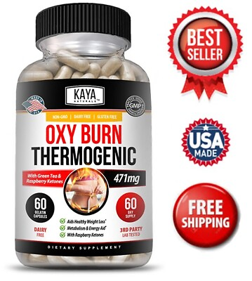 #ad Premium OXY Burn Thermogenic 471mg Appetite Control Weight Loss Fat Burner