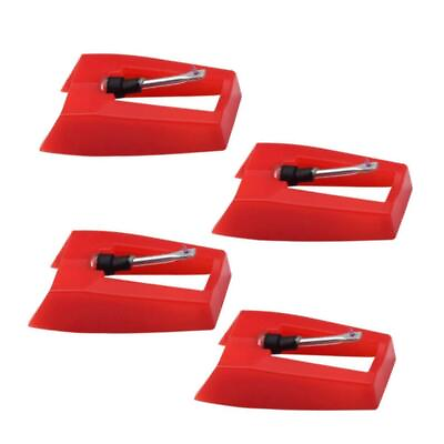 #ad 4 Pack Ruby Record Player Needle Turntable Stylus for ION Jenson Crosley Vict...