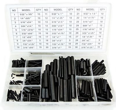 #ad 315 Pcs Roll Pin Assortment Set w case Roll Pin Parts NEW Tools 30 sizes