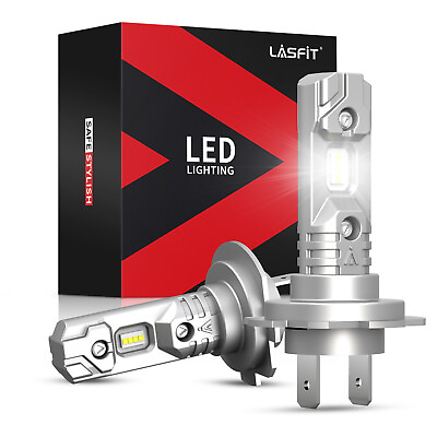 #ad Lasfit LED High Low Beam Conversion Kit H7 Bulbs Super Bright 6000K Plugamp;Play 2x