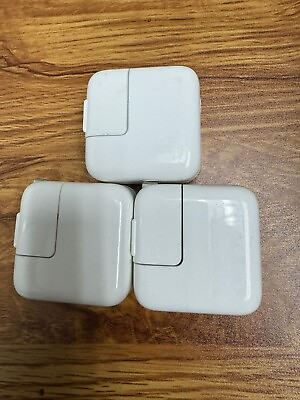 #ad 3 PACK Original Apple 10w USB Wall Charger Adapter OEM x3 charging cubes