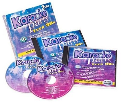 #ad KARAOKE PARTY Teen 90#x27;s 2 CD Box Set Karaoke **BRAND NEW STILL SEALED**