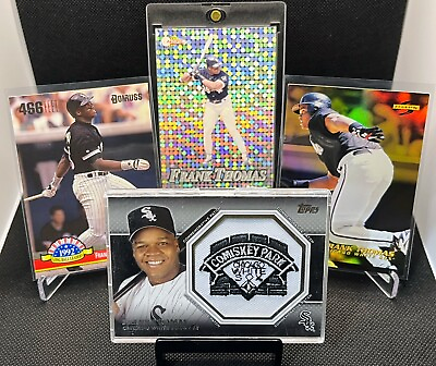 #ad Frank Thomas HOF 13 Card Lot — Patch Inserts Prism Foil MLB Chi White Sox