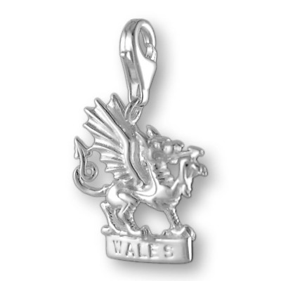 #ad MELINA Charm Anhänger Wales Cymru Silber 925