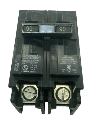 #ad Siemens Q290 2 Pole 90 Amp 120 240VAC QP 10K Plug On Main Circuit Breaker No Box