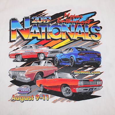 #ad 39th Annual Nationals 2019 National Trail Raceway NHRA 4XL White Cars Racing