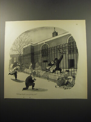 #ad 1951 Cartoon by Chas Addams What light you giving it?