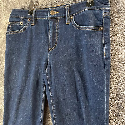 #ad Lauren Ralph Lauren Jeans Womens 2 28x32 Midrise Dark Wash Modern Straight Curvy