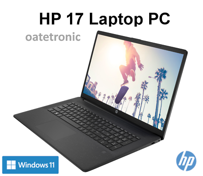 #ad HP 17quot; LaptopAMD Athlon Gold 7220U 8GB RAM128GB SSD Wins 10 BlackBrand New