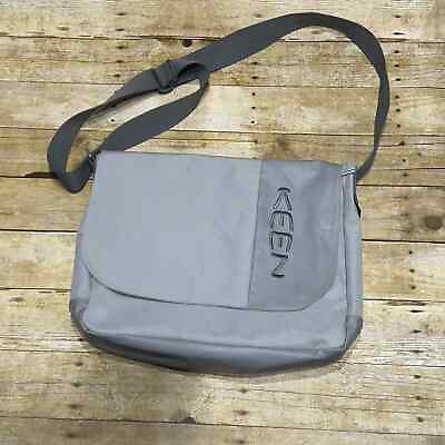 #ad Keen Morton Messenger Laptop Bag Shoulder Bag Gray Water Resistant 19x15x4