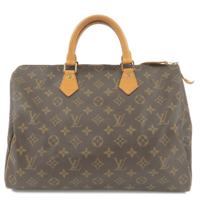 #ad Auth Louis Vuitton Monogram Speedy 35 Hand Bag Boston Bag M41524 Used