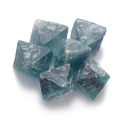 #ad US 100g Natural Blue Fluorite Octahedron Crystal Mineral Crystal Reiki Healing