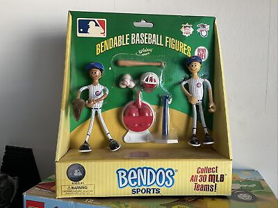 #ad Cubs Chicago MLB Vintage Bendos Kid Galaxy 2005 Baseball Figures