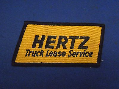 #ad Vintage Hertz Truck Lease Service Advertising Embroidered Iron On Patch