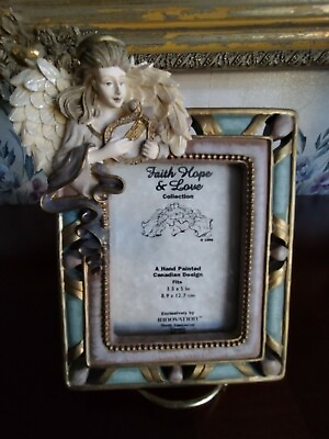 #ad Faith Hope And Love Collection Picture Frame Hand Painted Canadian Design
