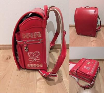 #ad Randoseru backpack school bag Used in Japan Very Cute design Pink