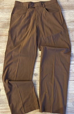 #ad Haggar Dress Pants 1926 Originals Poly Blend Walnut Brown Men’s 30 31 x30 NEW