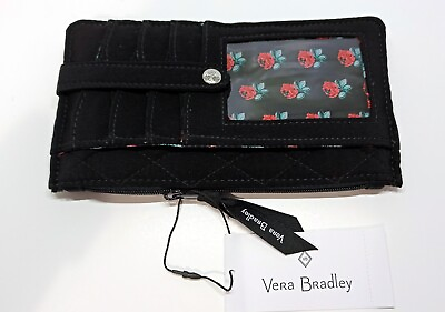 #ad Vera Bradley RFID Ultimate Card case Classic Black