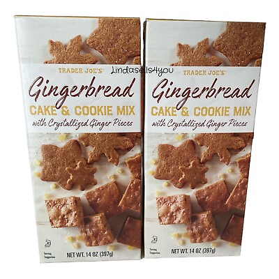 #ad Trader Joe#x27;s Gingerbread Cake amp; Cookie Baking Mix SET OF 2 Pack 14 oz Each Box