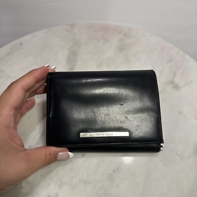 #ad NINA RICCI Black Wallet Vintage Black Wallet Vintage Wallet