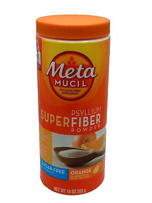 #ad Metamucil Super Fiber Powder Sugar Free Orange 10 oz EXP 12 2025