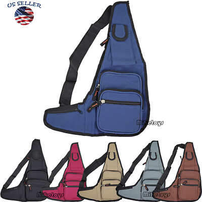 Mens Womens Sling Bag Chest Shoulder Backpack Fanny Pack Crossbody Travel Sport1 $7.95
