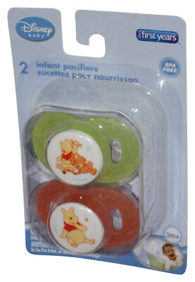 #ad Disney Baby The First Years Winnie The Pooh Infant Pacifier Pack Green amp; Oran
