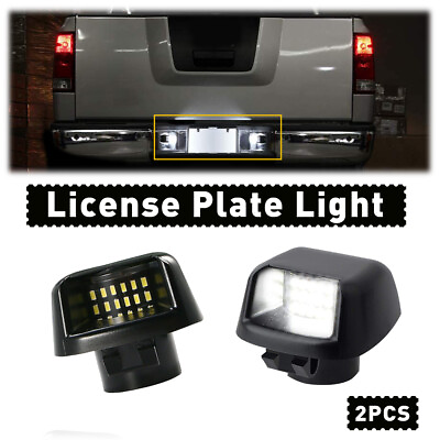 #ad Pair LED License Plate Light Fits Nissan Titan Xterra Armada Frontier 2007 2019