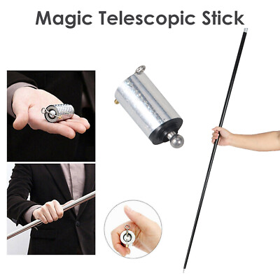 #ad 60 inch Portable Magic Props Martial Arts Pocket Metal Telescopic Pole Staff